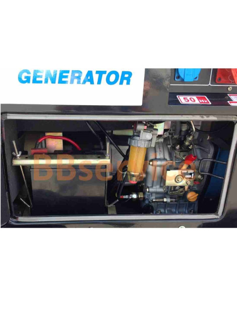 Generatore HL 5000 SE-3/A  ATS kw 4,5 trifase disel silenziato avviamento automatico per black out EURO 5