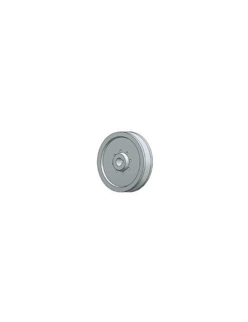 Puleggia 2 gola tipo A diametro 60 mm foro 24 mm per albero motore