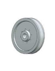 Puleggia 2 gola tipo A diametro 60 mm foro 24 mm per albero motore