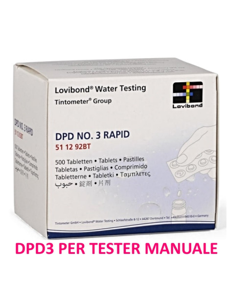 Ricambio DPD3 per misurare cloro totale acqua piscina  pastiglie per tester manuale
