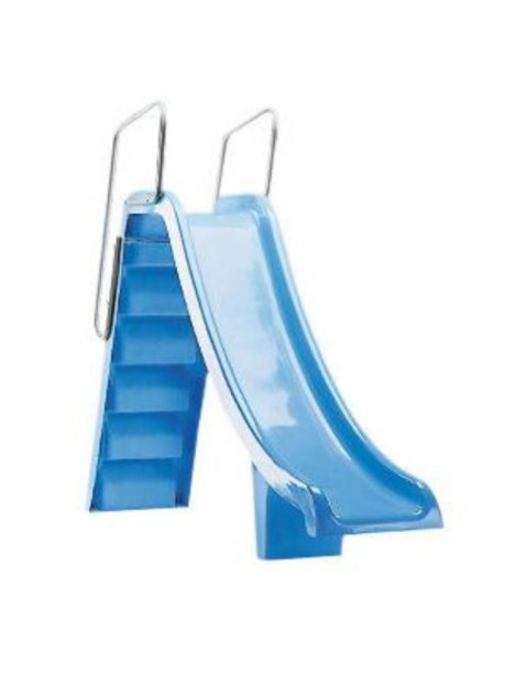 Scivolo diritto azzurro in poliestere per piscina altezza 1.50 o 1.80m