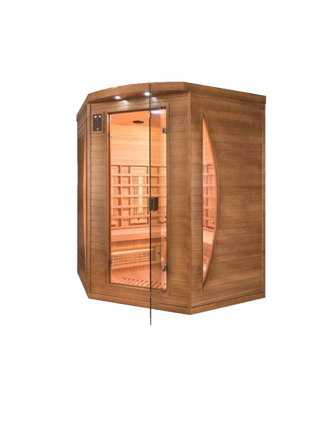 Sauna infrarosso SPEC3 - 3 posti Angolare con tecnologia Dual Healthy