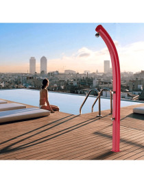 Doccia Solare JOLLY Alluminio 23 litri con miscelatore 9 colori per piscina giardino Arkema Design