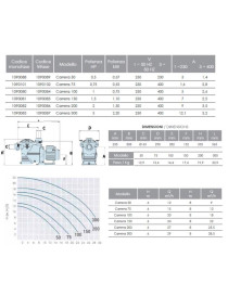 Pompa CARRERA 300 per piscina 3,0 hp - 29 m3/h Trifase