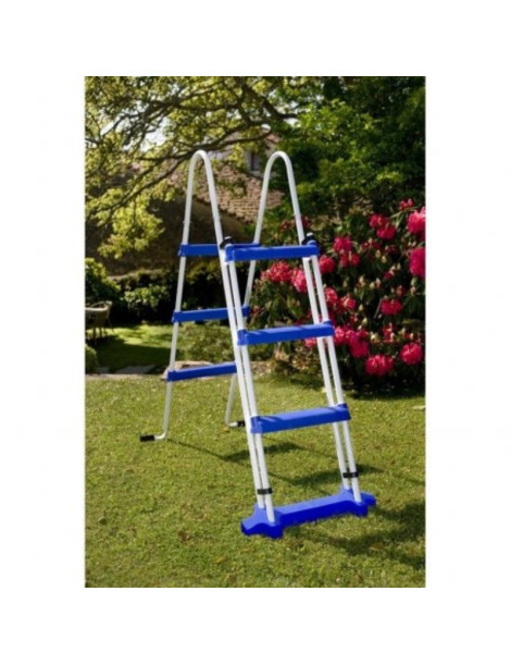 Scaletta in acciaio inossidabile laccata 2x3 gradini