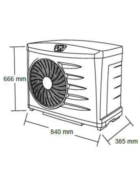 Pompa di calore Zodiac per piscine Z200 diversi formati