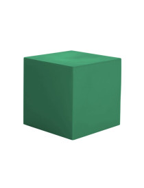Cubo multifunzionale in resina colorata per arredo giardini verde scuro Arkema DP1929