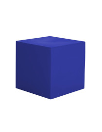 Cubo multifunzionale in resina colorata per arredo giardini blu Arkema DP1929