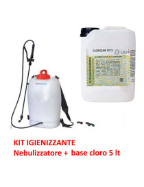 KIT nebulizzatore + base cloro igienizzante - clorosan 5 LT