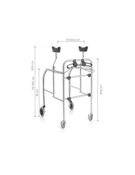 DEAMBULATORE SMONTABILE CON APPOGGIO SOTTOASCELLARE