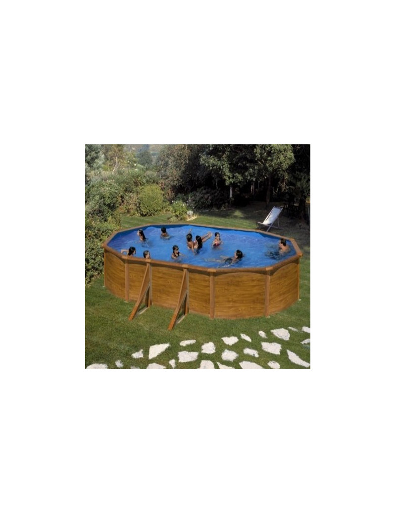 Piscina fuori terra Sicilia in acciaio GRE ovale 500x300x120cm 14,5m3 cod. KITPROV503W