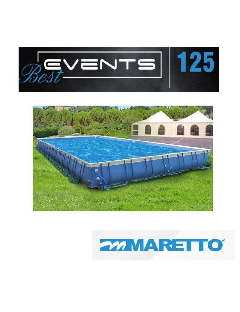 EVENTS BEST Piscina fuori terra h125 di diverse dimensioni