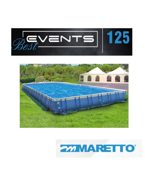 EVENTS BEST Piscina fuori terra h125 di diverse dimensioni