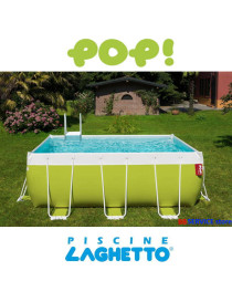 Piscina fuori terra PVC 6,60 X 12,70 h120 LAGHETTO POP 612 BLU