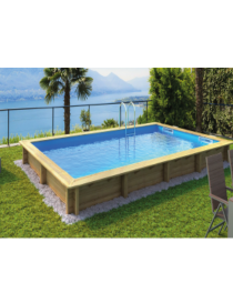 Piscina fuori terra con filtro a sabbia e scaletta
