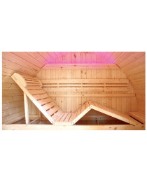 Sauna Bella Da Esterno Tradizionale Per 3 Persone in legno di abete canadese