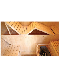Sauna Bella Da Esterno Tradizionale Per 3 Persone in legno di abete canadese