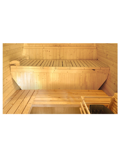 Sauna Omega Da Esterno Tradizionale Per 6 Persone in legno di abete canadese