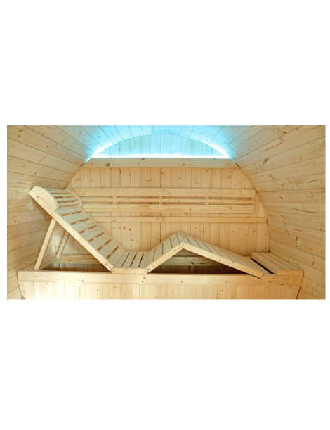 Sauna Luna Da Esterno Tradizionale Per 6 Persone in legno di abete canadese