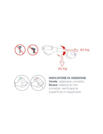 MANIGLIA A VENTOSA LINEARE - 50 CM