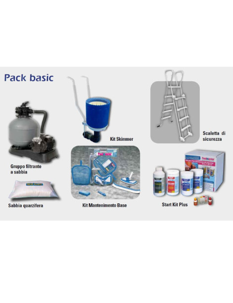 Kit Futura 460 Small 460 x 200 x h125 con filtro a sabbia e accessori