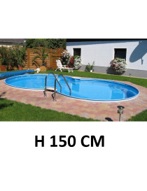 Piscina Elba H150 x 625 x 360cm - Piscina completa di filtro e accessori per la pulizia