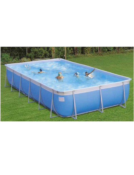 Piscina rettangolare California MAXI 9,15 x 5,20 x h1,25 M con copertura