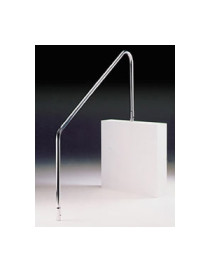 Corrimano di risalita inox AISI 316 maniglione per piscina 2 pezzi con kit flange 1220mm