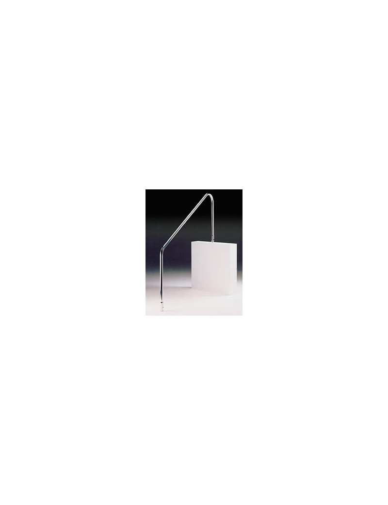 Corrimano di risalita inox AISI 316 maniglione per piscina 2 pezzi con kit flange 1220mm