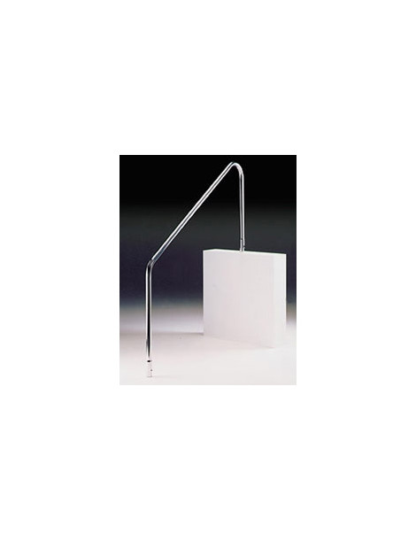 Corrimano di risalita inox AISI 316 maniglione per piscina 2 pezzi con kit flange 1220mm