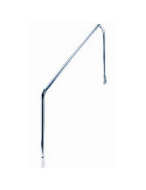 Corrimano di risalita inox AISI 316 maniglione per piscina 2 pezzi con kit flange 1220mm