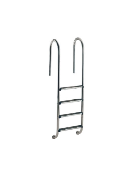 Scala per piscina STRETTA DE LUXE inox con corrimano 4 gradini da 500mm