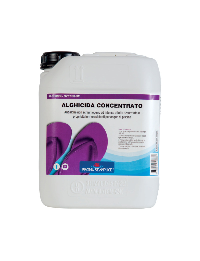 Alghicida CONCENTRATO TRIPLA AZIONE 5 - 10 - 25 Kg