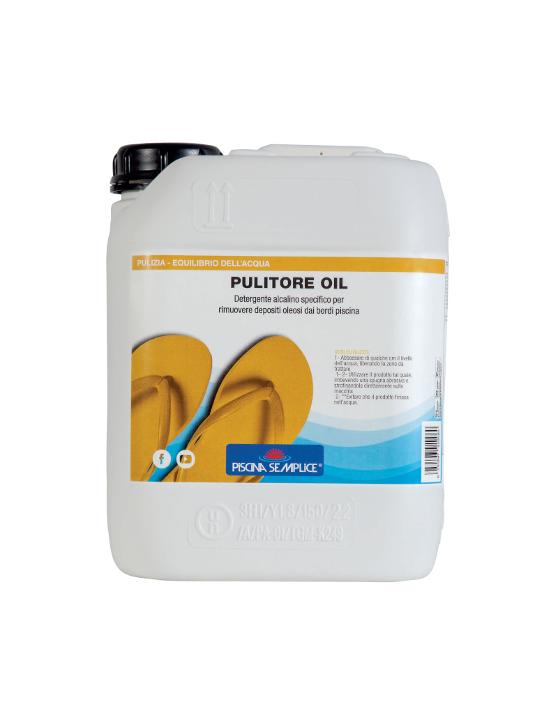Pulitore Oil Detergente Alcalino Bordo Piscina 5kg