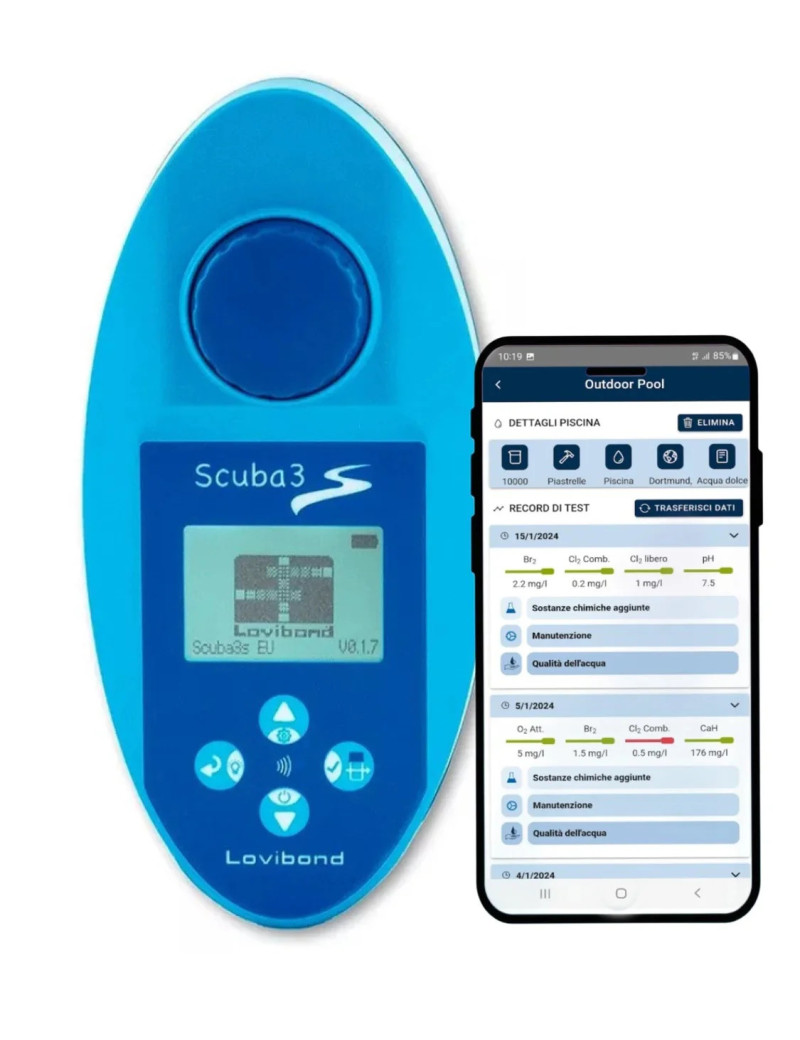 Scuba 3s fotometro per misurare parametri acqua piscina
