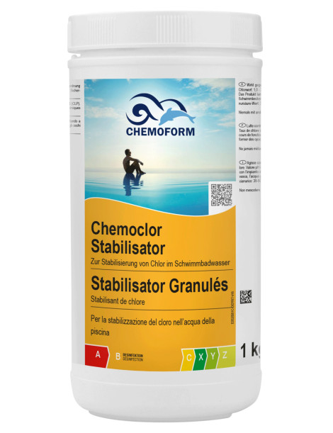 STABILIZZANTE PER CLORO 1KG PER PISCINA
