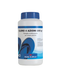 CLORO MULTIFUNZIONE 4 AZIONI PASTIGLIE 200 gr. 1KG