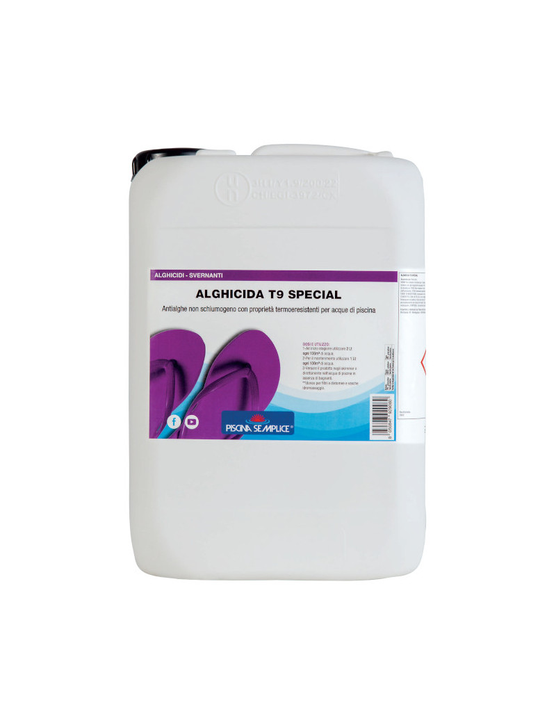 ALGHICIDA T9 10LT - Alghicida non schiumogeno