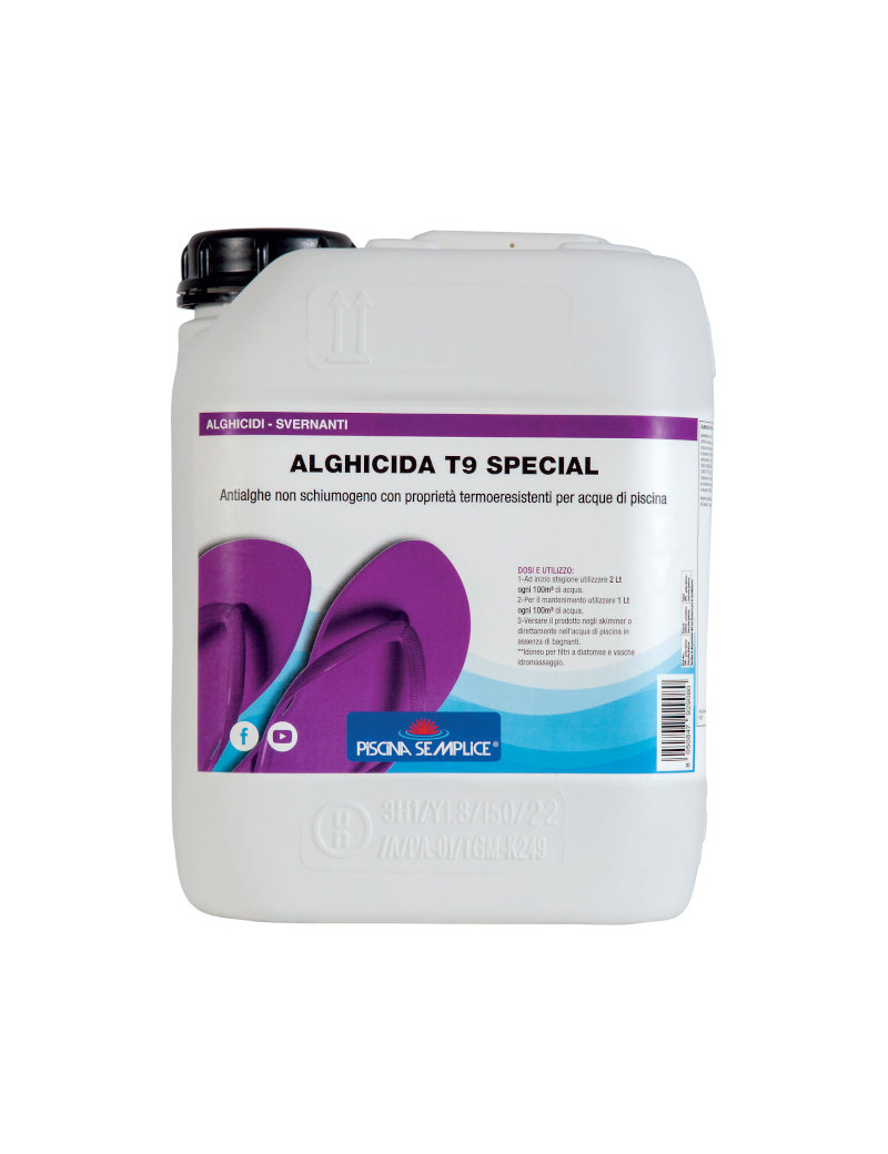 ALGHICIDA T9 5LT - Alghicida non schiumogeno