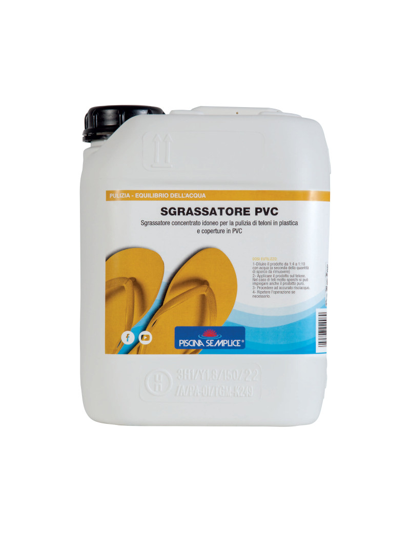 SGRASSATORE PVC 5LT - Pulitore Teloni Sdraio Gazebo Tende
