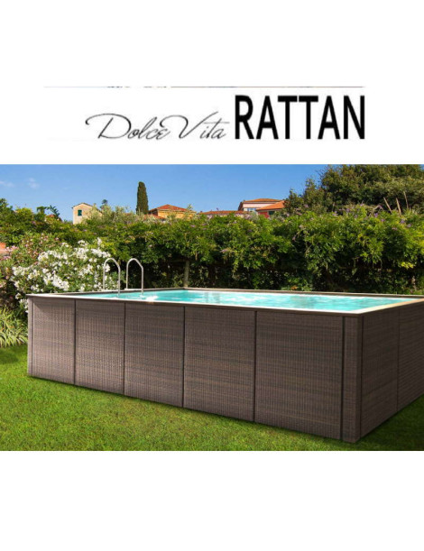 PISCINA LAGHETTO DOLCEVITA RATTAN *Preventivo su richiesta