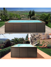 PISCINA LAGHETTO DOLCEVITA RATTAN *Preventivo su richiesta