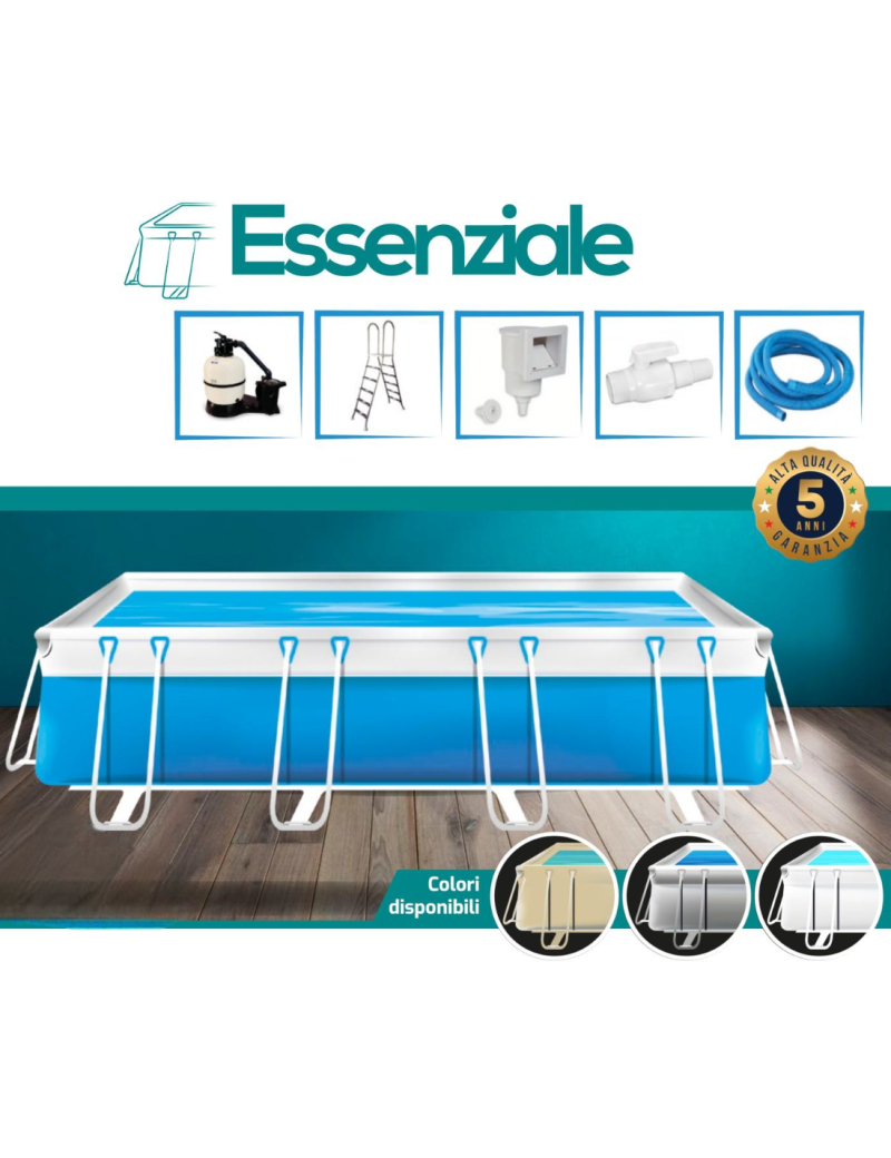 PISCINA FUORI TERRA MARETTO ESSENZIALE M 2,38 x 5,42 H125