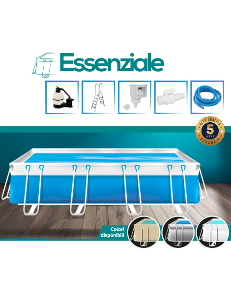 PISCINA FUORI TERRA MARETTO ESSENZIALE M 2,38 x 5,42 H125