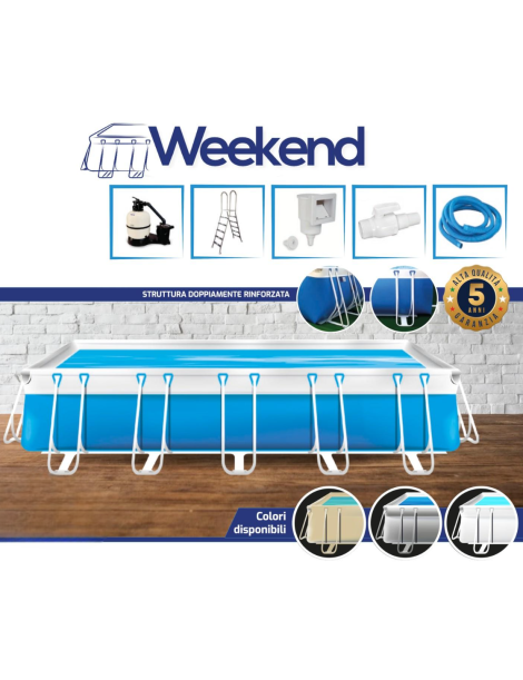 PISCINA FUORI TERRA MARETTO WEEKEND M 2,84 x 7,94 H125