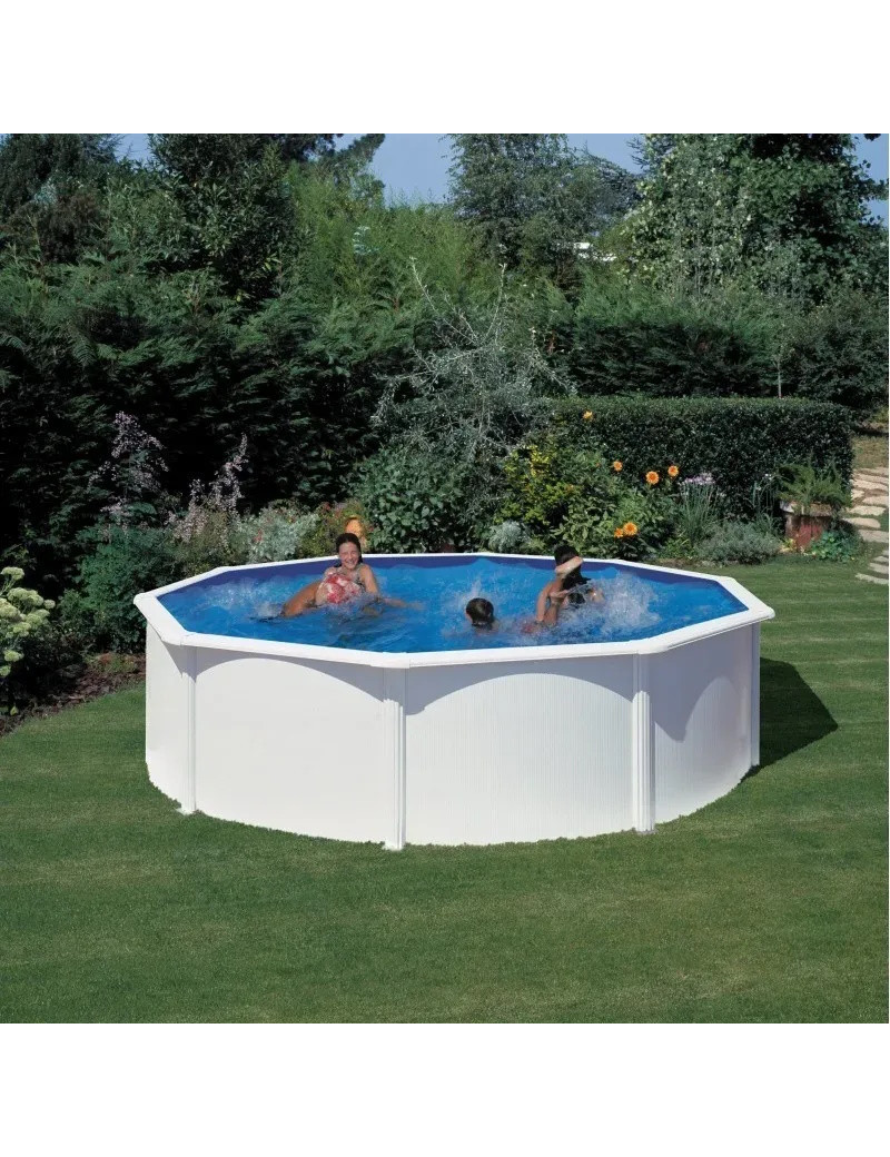 PISCINA FUORI TERRA FIDJI ROTONDA GRE IN ACCIAIO