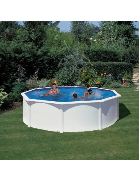 PISCINA FUORI TERRA FIDJI ROTONDA GRE IN ACCIAIO