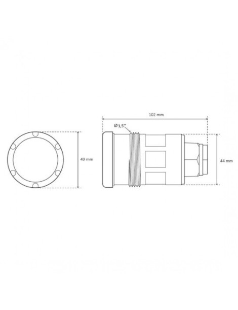 PROIETTORE MICRO A 18 LED BIANCO 6,0 W - 12 V ac