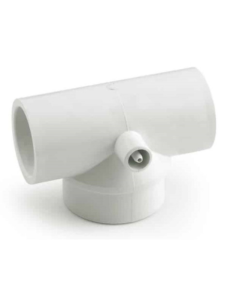 RACCORDO A T PVC 40x50x40 PER POMPA DOGE-EVOLUX-VENUS
