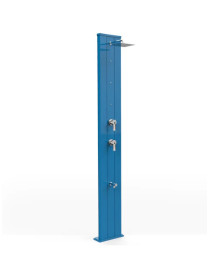 Doccia Solare DADA S D450 Alluminio 40 litri con Miscelatore acqua calda fredda e nebulizzatori per giardino Arkema